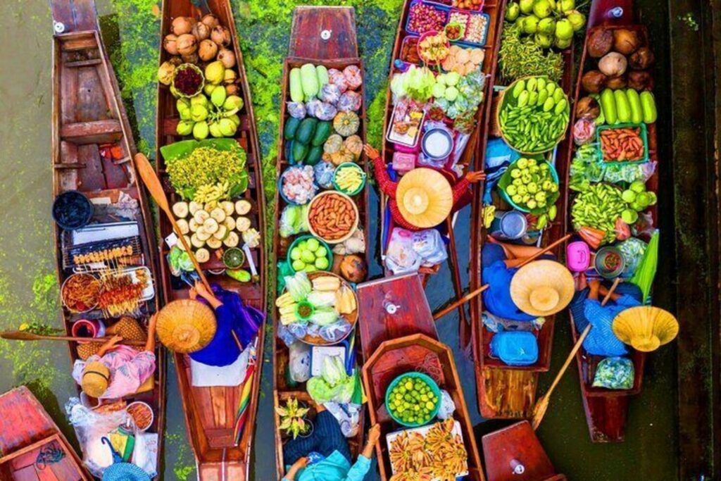 Floating Market and Train Market Experience