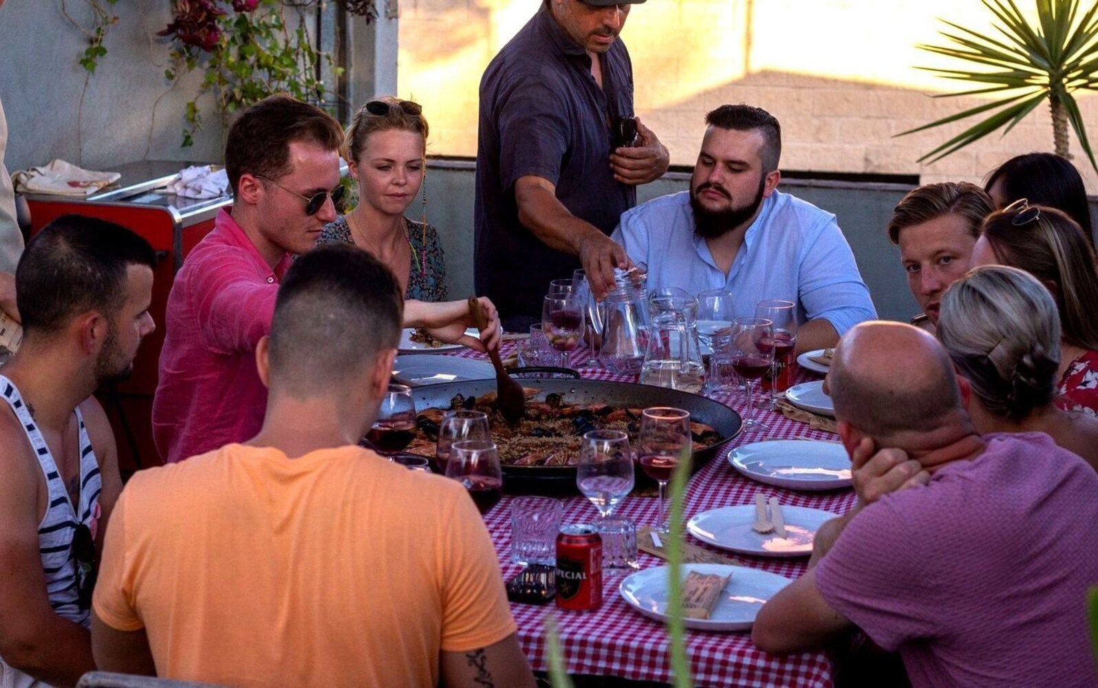 Barcelona: Rooftop Paella Cooking Class with Sangria
