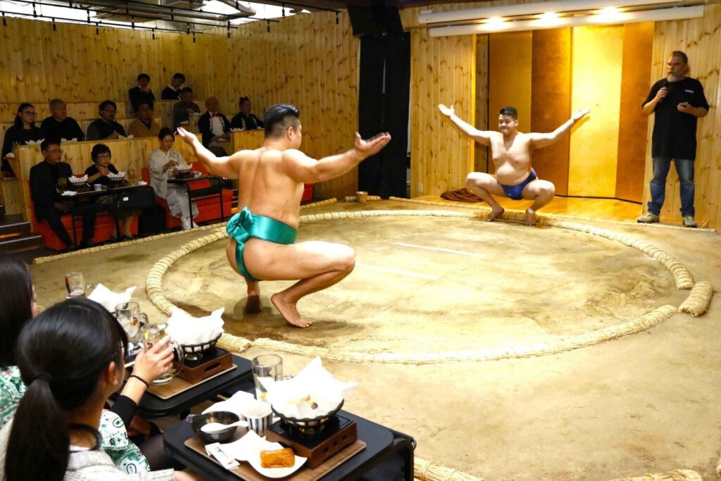 Tokyo: Sumo Entertainment Show with Chicken Hot Pot & Geisha